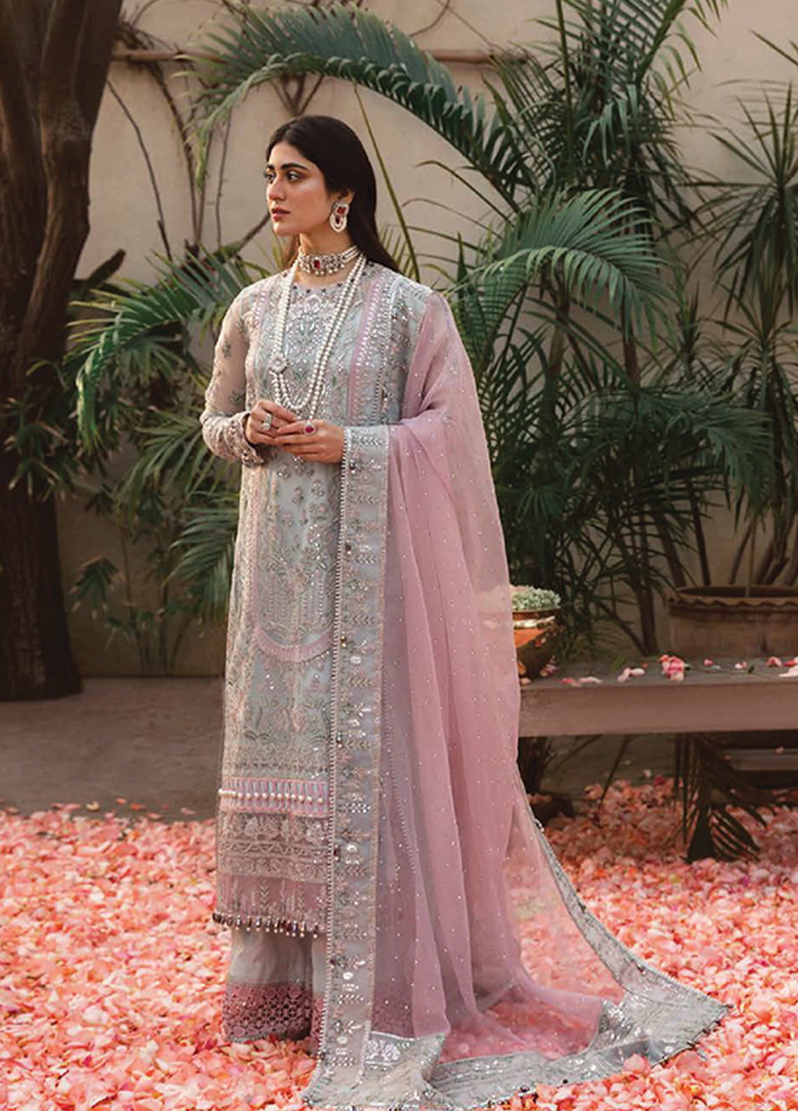 Mehrbano Ayzel By Afrozeh Embroidered Organza Unstitched 3 Piece Suit - 07 Mehrbano Ayzel By Afrozeh Embroidered Organza Unstitched 3 Piece Suit - 07