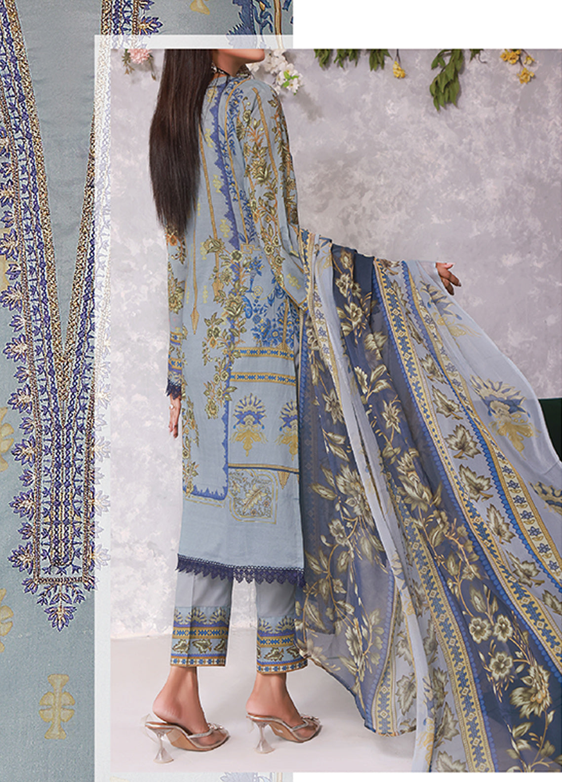Ayesha Alishba By VS Textile Embroidered Lawn Unstitched 3 Piece Suit - 17 Ayesha Alishba By VS Textile Embroidered Lawn Unstitched 3 Piece Suit - 17