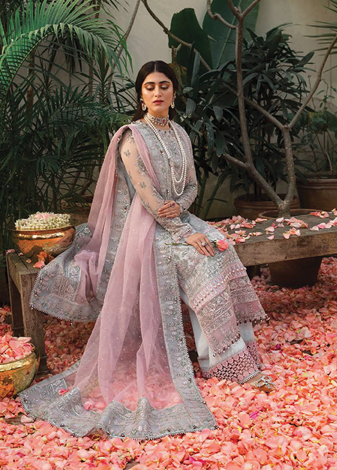 Mehrbano Ayzel By Afrozeh Embroidered Organza Unstitched 3 Piece Suit - 07 Mehrbano Ayzel By Afrozeh Embroidered Organza Unstitched 3 Piece Suit - 07