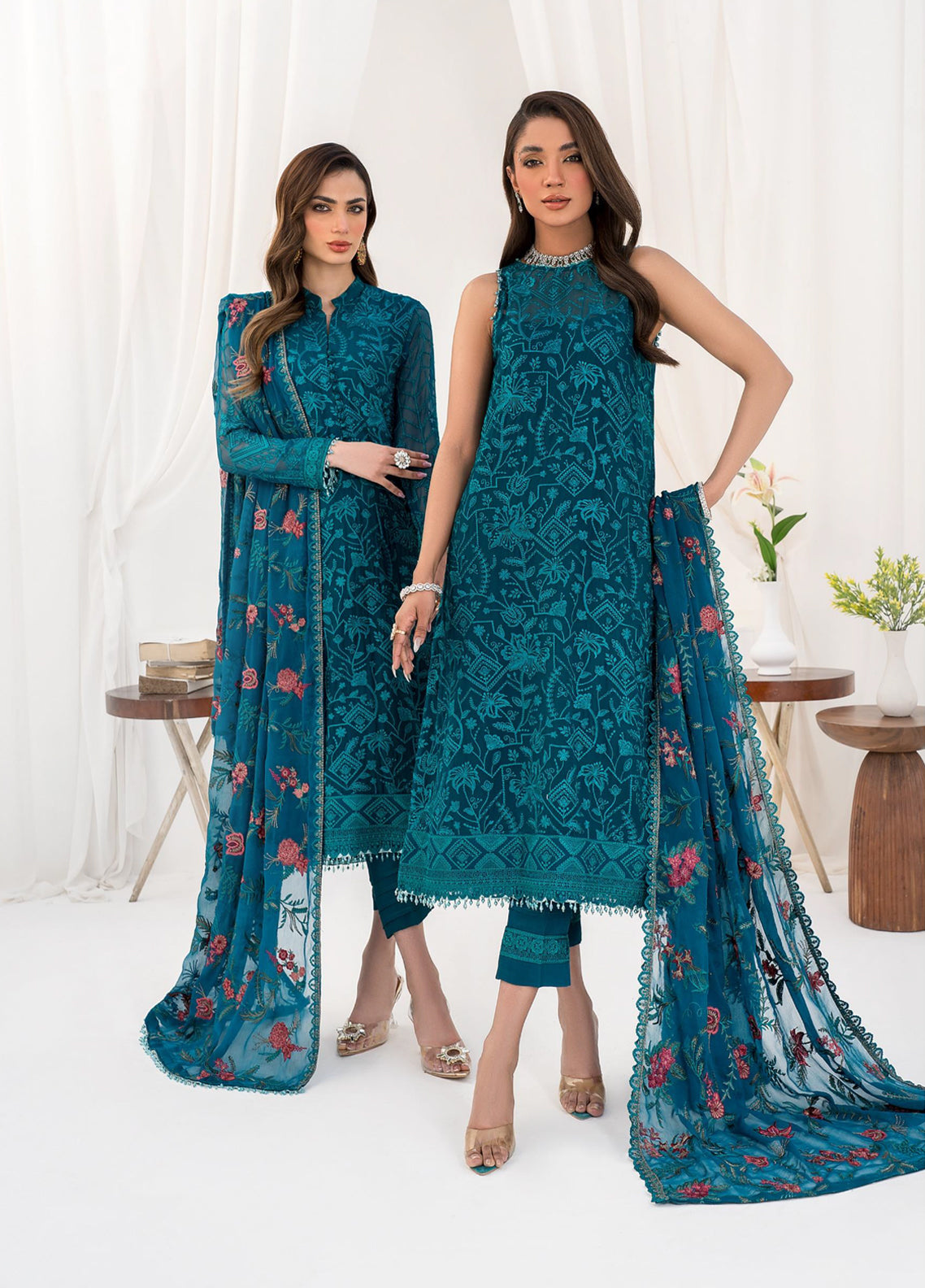 La Celeste By Zarif Embroidered Chiffon Unstitched 3 Piece Suit - 03 La Celeste By Zarif Embroidered Chiffon Unstitched 3 Piece Suit - 03