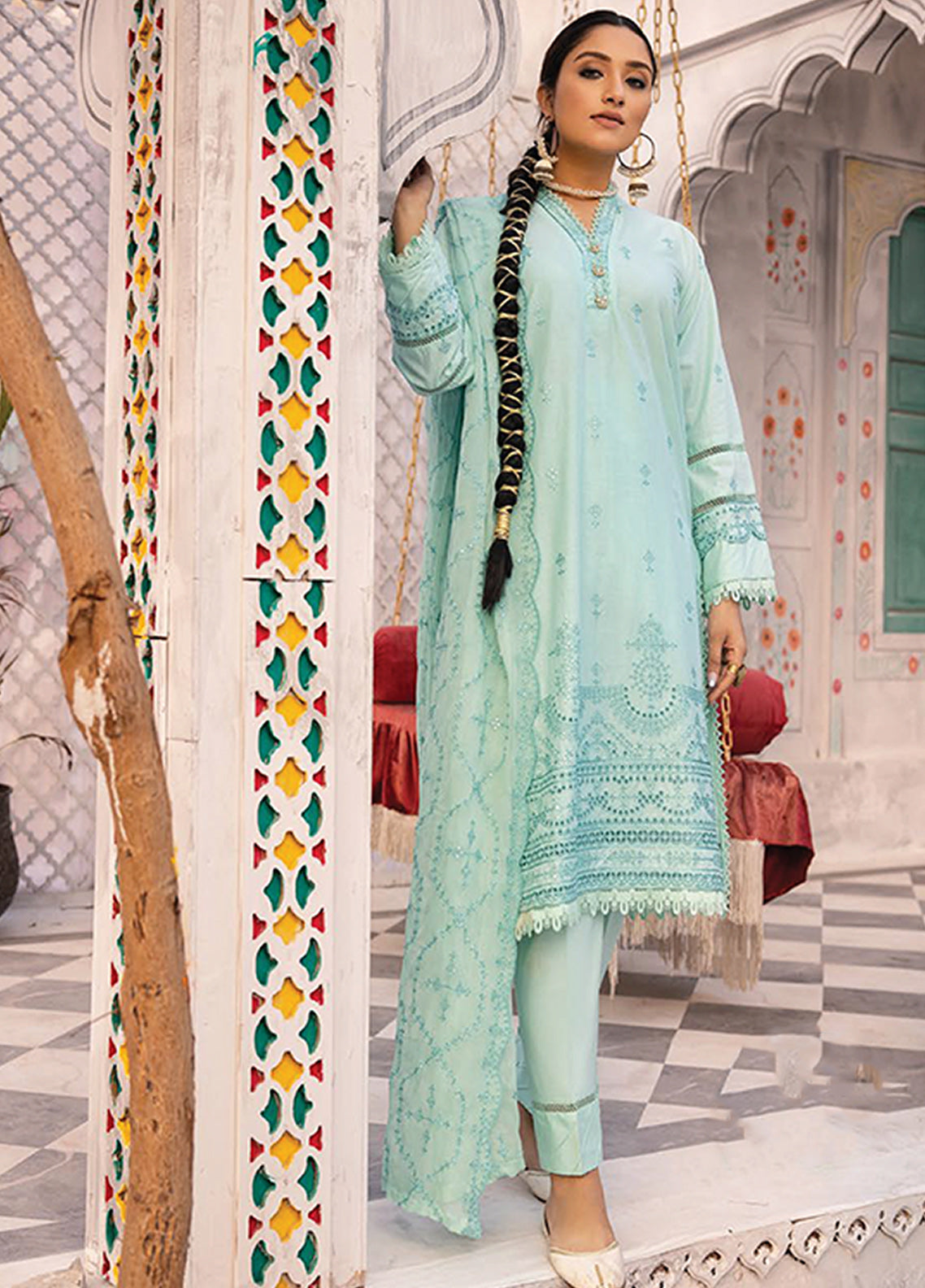 Azure By Aalaya Embroidered Lawn Unstitched 3 Piece Suit - 03 Azure By Aalaya Embroidered Lawn Unstitched 3 Piece Suit - 03