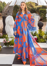 M.Prints By Maria B Embroidered Lawn Unstitched 3 Piece Suit - MB24MPL 11B