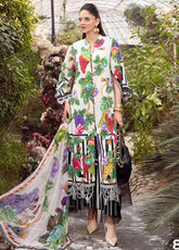 M.Prints By Maria B Embroidered Lawn Unstitched 3 Piece Suit - MB24MPL 8A