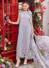 M.Prints By Maria B Embroidered Lawn Unstitched 3 Piece Suit - MB24MPL 9A