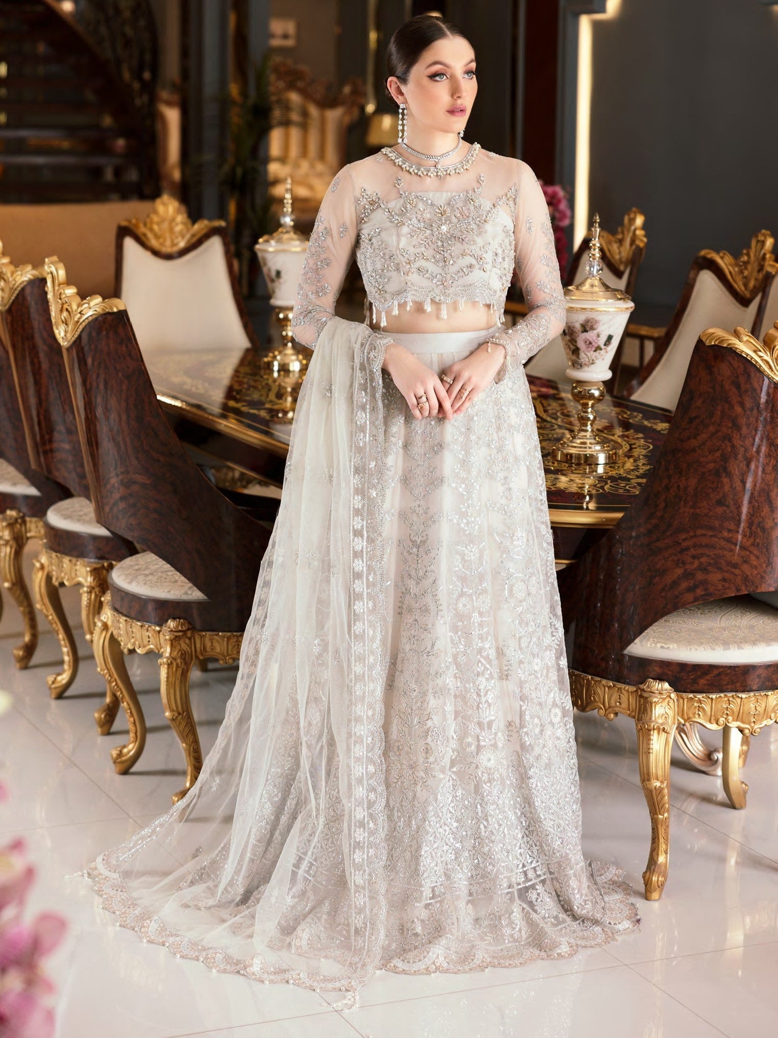 Mirha By Emaan Adeel Embroidered Organza Unstitched 3 Piece Suit - 03 Mirha By Emaan Adeel Embroidered Organza Unstitched 3 Piece Suit - 03