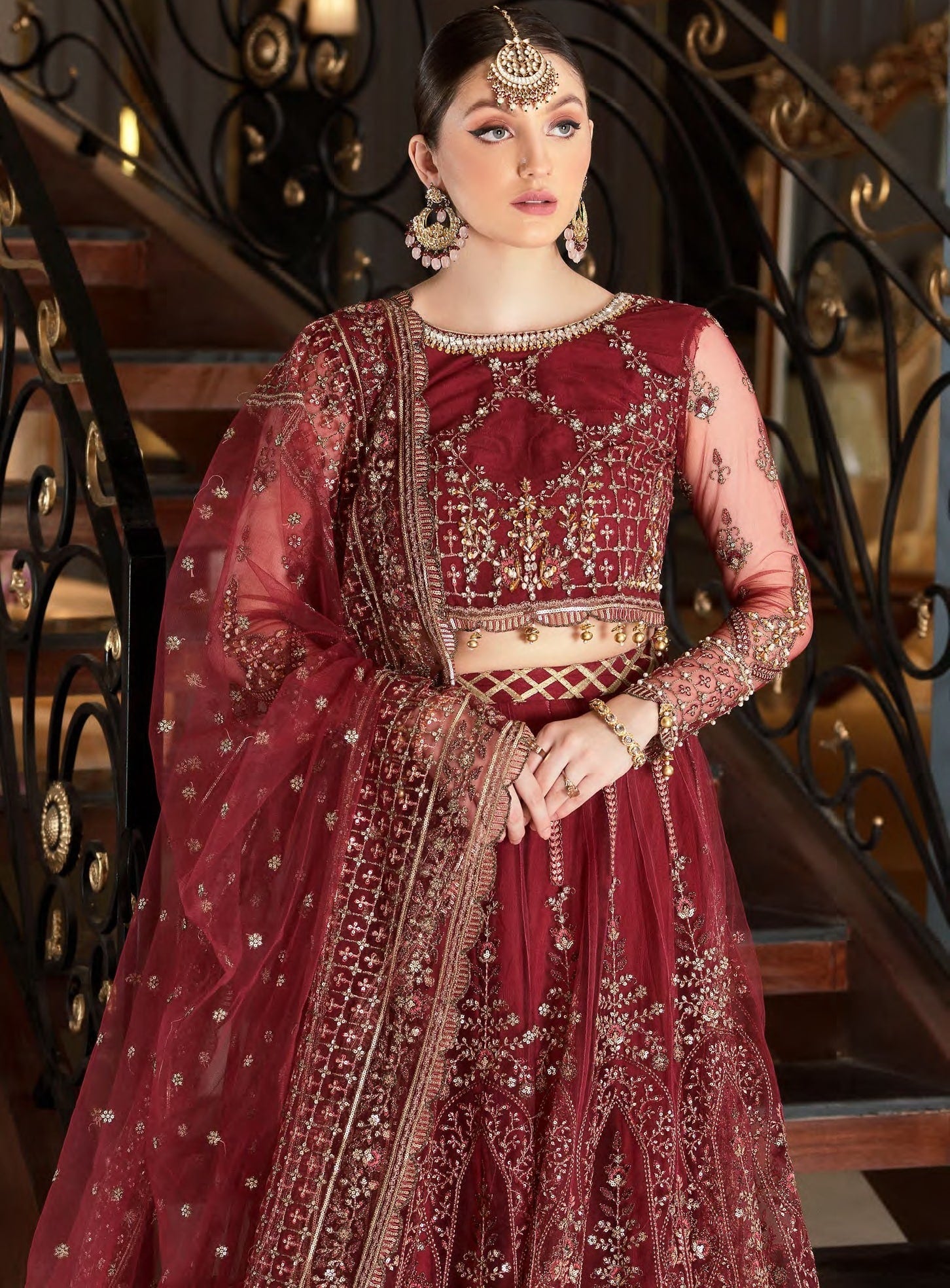 Mirha By Emaan Adeel Embroidered Organza Unstitched 3 Piece Suit - 04 Mirha By Emaan Adeel Embroidered Organza Unstitched 3 Piece Suit - 04