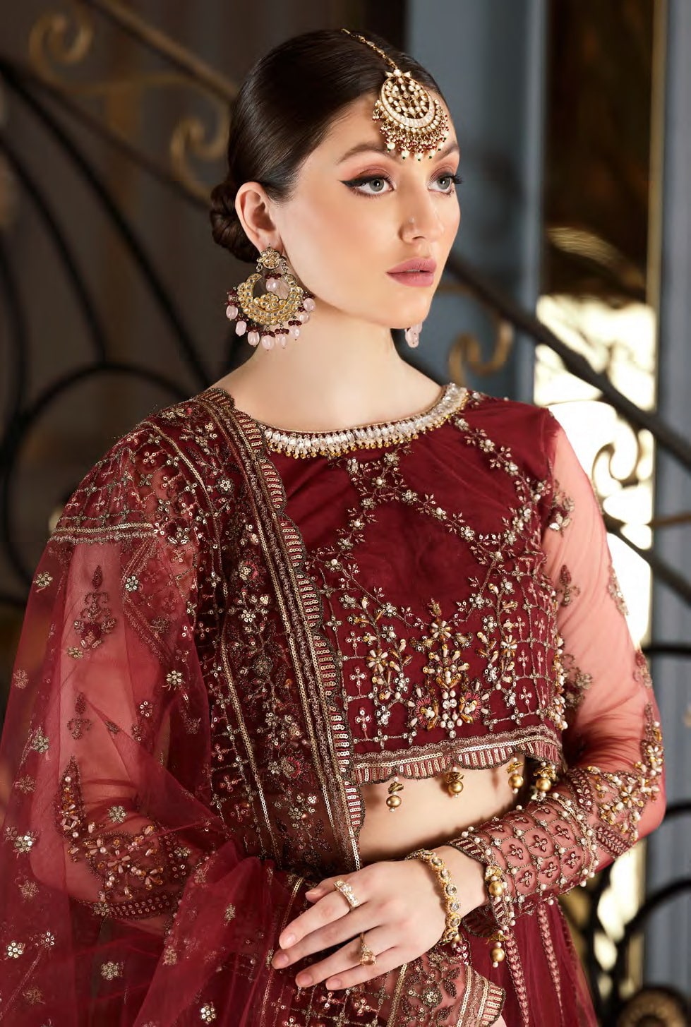 Mirha By Emaan Adeel Embroidered Organza Unstitched 3 Piece Suit - 04 Mirha By Emaan Adeel Embroidered Organza Unstitched 3 Piece Suit - 04