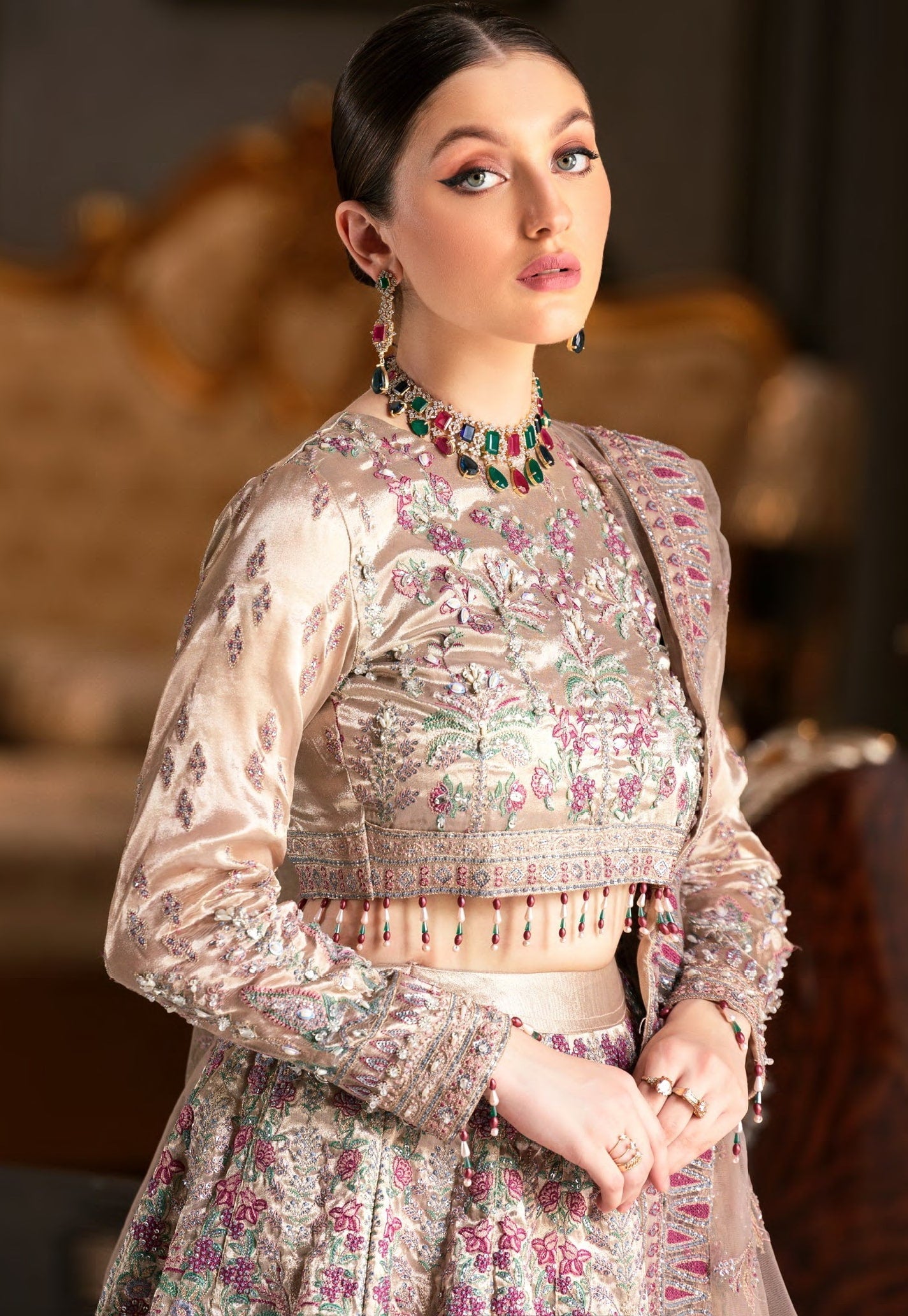 Mirha By Emaan Adeel Embroidered Organza Unstitched 3 Piece Suit - 05 Mirha By Emaan Adeel Embroidered Organza Unstitched 3 Piece Suit - 05