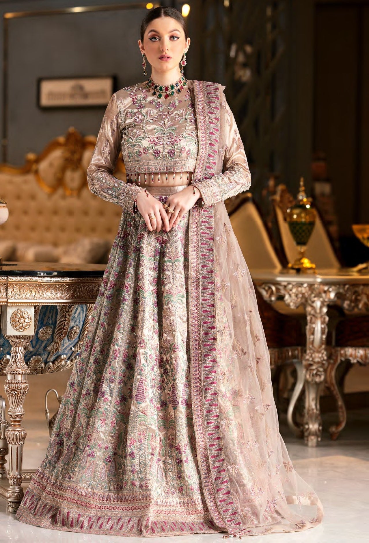 Mirha By Emaan Adeel Embroidered Organza Unstitched 3 Piece Suit - 05 Mirha By Emaan Adeel Embroidered Organza Unstitched 3 Piece Suit - 05