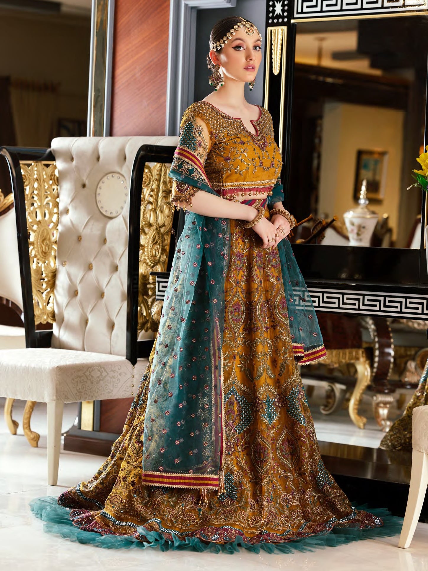 Mirha By Emaan Adeel Embroidered Net Unstitched 3 Piece Suit - 06 Mirha By Emaan Adeel Embroidered Net Unstitched 3 Piece Suit - 06