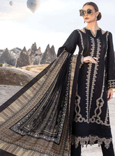 MPrints By Maria B Embroidered Linen Unstitched 3 Piece Suit - MB23MPW 2002B