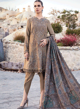 MPrints By Maria B Embroidered Linen Unstitched 3 Piece Suit - MB23MPW 2003A