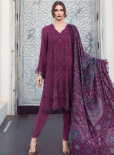MPrints By Maria B Embroidered Linen Unstitched 3 Piece Suit - MB23MPW 2003B