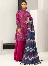 M Basics By Maria B Embroidered Khaddar Unstitched 3 Piece Suit - 9A