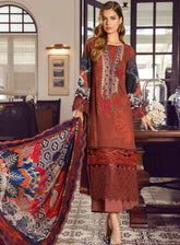 M Prints By Maria B Embroidered Cambric Unstitched 3 Piece Suit - 2A