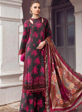 M Prints By Maria B Embroidered Linen Unstitched 3 Piece Suit - 9B