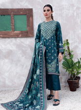 Maha By Rashid Textile Embroidered Karandi Unstitched 3 Piece Suit - RT23MK 8311
