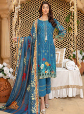 Mahjabeen by Aalaya Embroidered Staple Untitched 3 Piece Suit -03