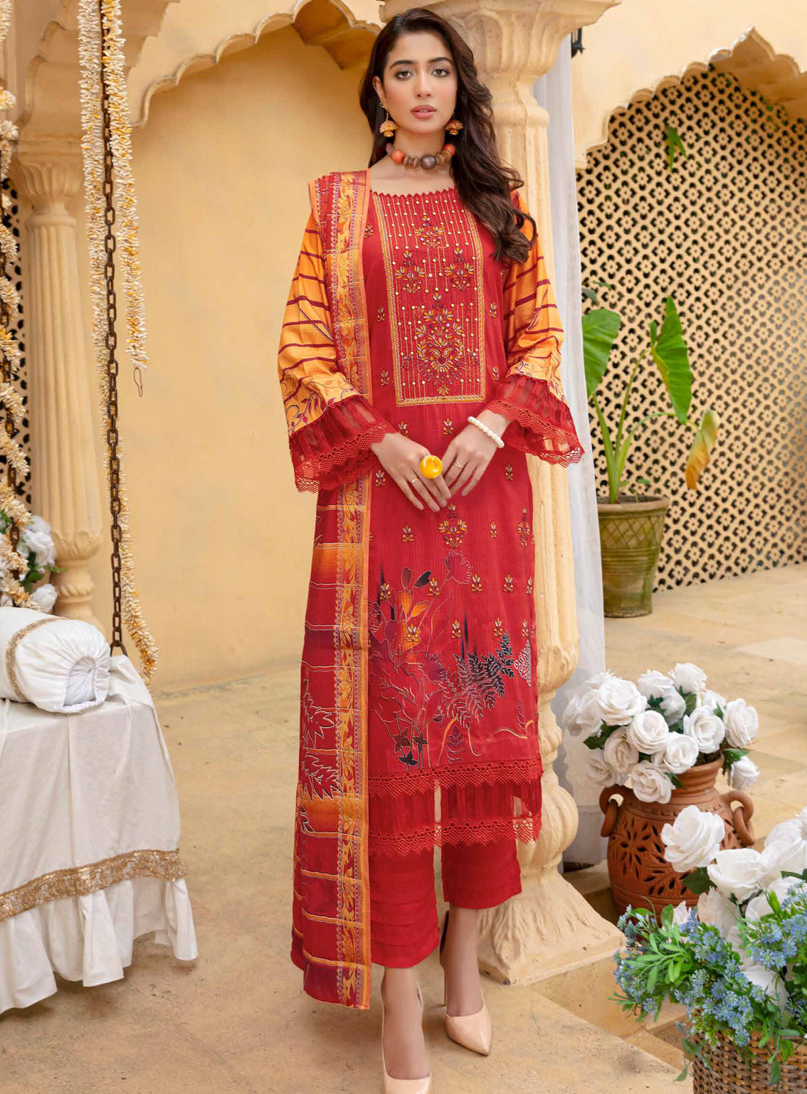 Mahjabeen by Aalaya Embroidered Staple Untitched 3 Piece Suit -05 Mahjabeen by Aalaya Embroidered Staple Untitched 3 Piece Suit -05