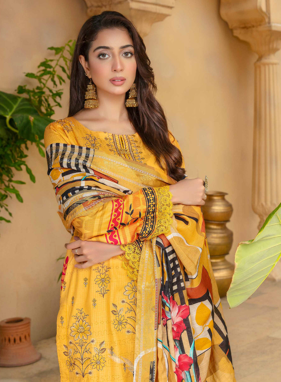 Mahjabeen by Aalaya Embroidered Staple Untitched 3 Piece Suit -06 Mahjabeen by Aalaya Embroidered Staple Untitched 3 Piece Suit -06