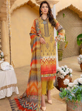 Mahjabeen by Aalaya Embroidered Staple Untitched 3 Piece Suit -08