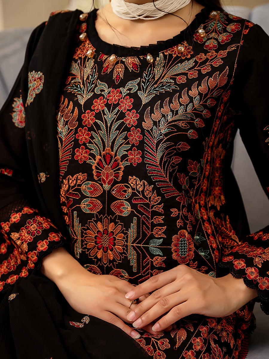 Mahnur Unstitched 3 Piece D#06 Mahnur Unstitched 3 Piece D#06