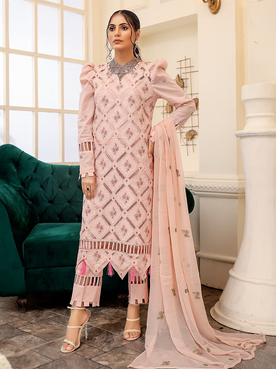 Mahnur Unstitched 3 Piece D#07 Mahnur Unstitched 3 Piece D#07