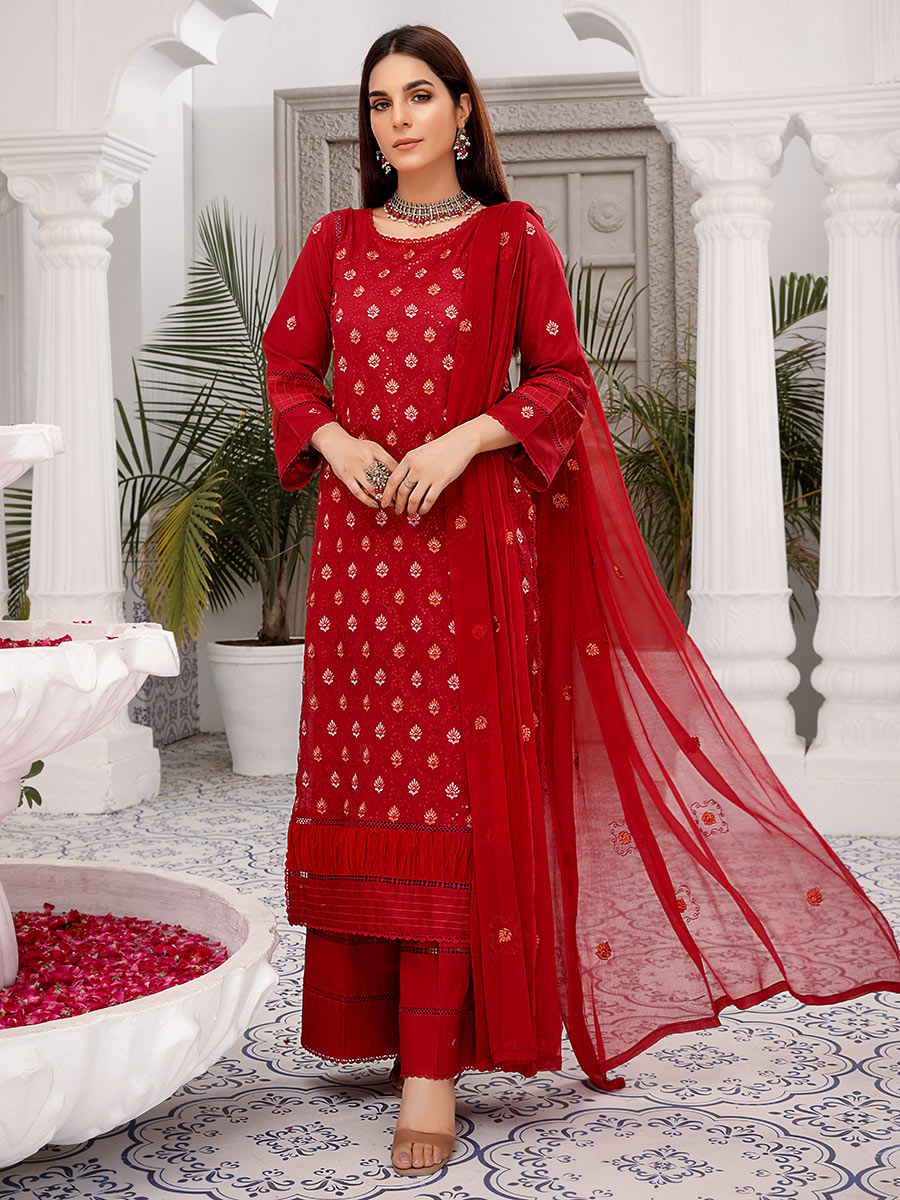 Mahnur Unstitched 3 Piece D#01 Mahnur Unstitched 3 Piece D#01
