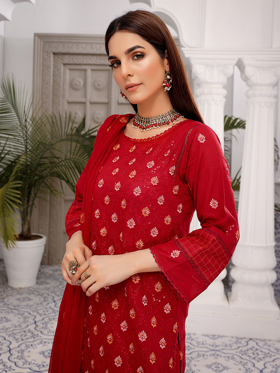 Mahnur Unstitched 3 Piece D#01 Mahnur Unstitched 3 Piece D#01