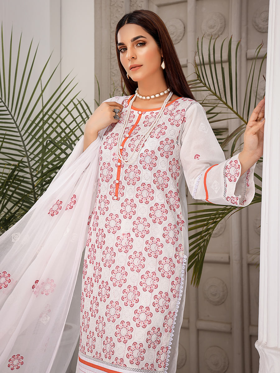 Mahnur Unstitched 3 Piece D#02 Mahnur Unstitched 3 Piece D#02