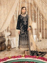 Makhmal By Aalaya Embroidered Velvet Unstitched 3 Piece Suit - ALY23MV 02