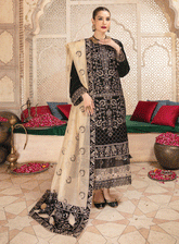 Makhmal By Aalaya Embroidered Velvet Unstitched 3 Piece Suit - ALY23MV 08
