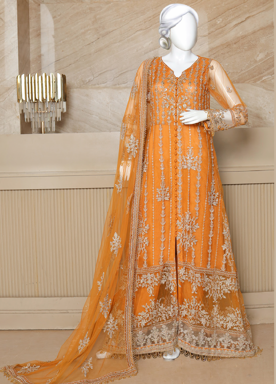 Malika Shahnaz Embroidered Net Unstitched 3 Piece Suit - MK23F 03 Malika Shahnaz Embroidered Net Unstitched 3 Piece Suit - MK23F 03