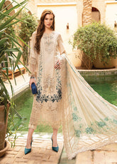 Maria B Embroidered Lawn Unstitched 3 Piece Suit - MB24VL 2414-B