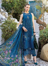 Maria B Embroidered Lawn Unstitched 3 Piece Suit - MB24VL 2415-A