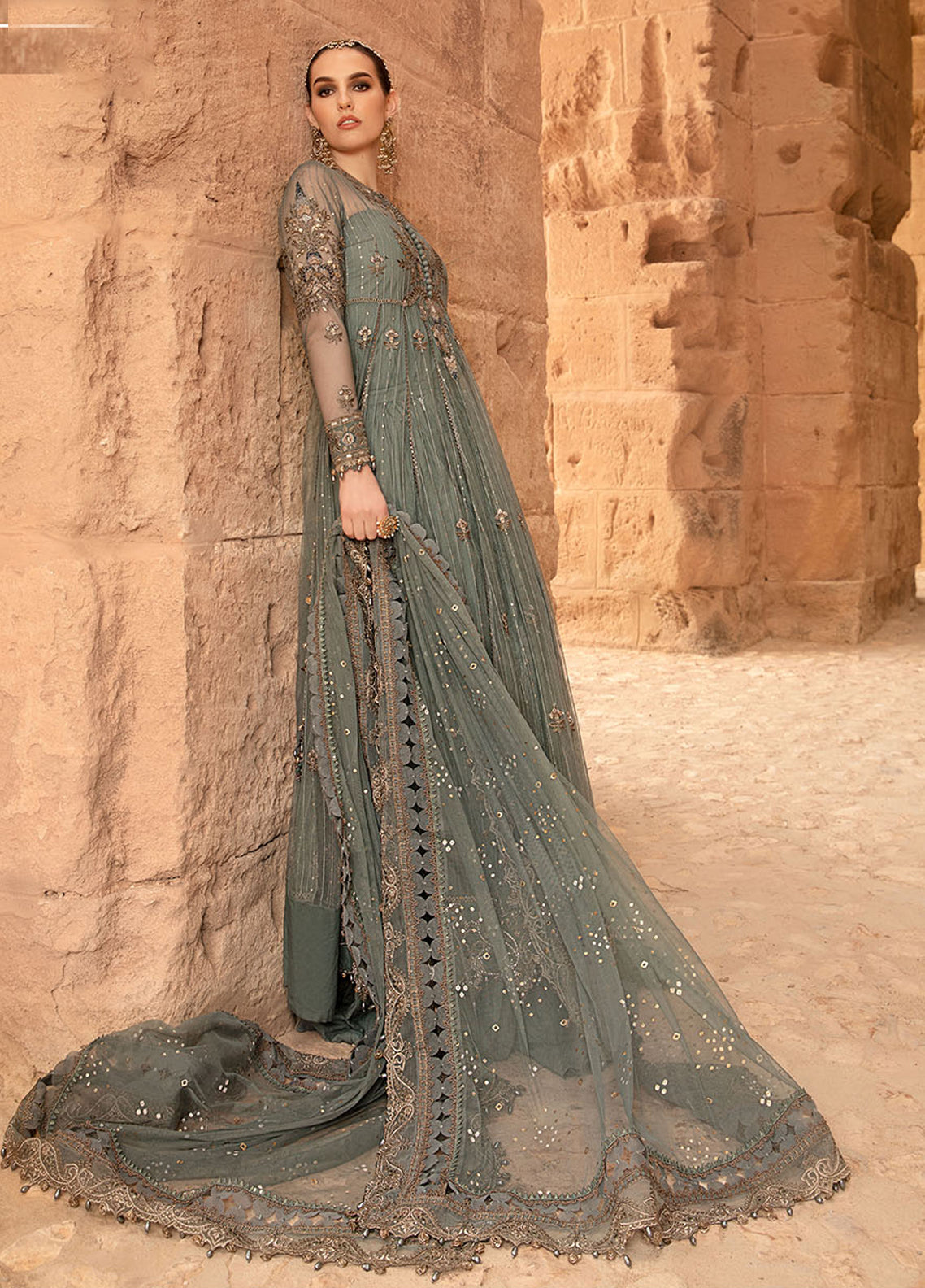 Maria B Embroidered Net Unstitched 3 Piece Suit - MB24VL 2403-A Maria B Embroidered Net Unstitched 3 Piece Suit - MB24VL 2403-A