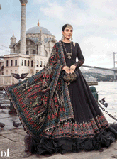 Maria B Embroidered Twill Linen Unstitched 3 Piece Suit - MB23L 1101