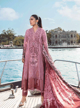 Maria B Embroidered Twill Linen Unstitched 3 Piece Suit - MB23L 1106