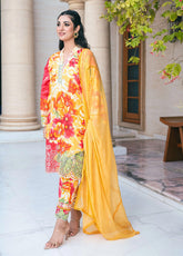 Marjaan By Addee Embroidered Lawn Stitched 3 Piece Suit - AD24MPL SM-029 UMEED