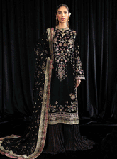 Maya By Nureh Embroidered Velvet Unstitched 3 Piece Suit - NU23MYV NS-104 KIYARA