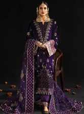 Maya by Nureh Embroidered Velvet Unstitched 3 Piece Suit - NU23MV 101 RUMELI
