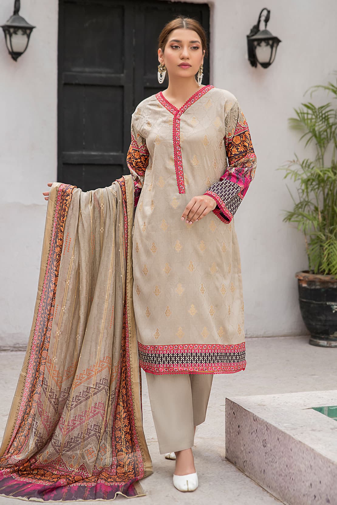 Rashid Textile Unstitched 3 Piece D#6860 Rashid Textile Unstitched 3 Piece D#6860