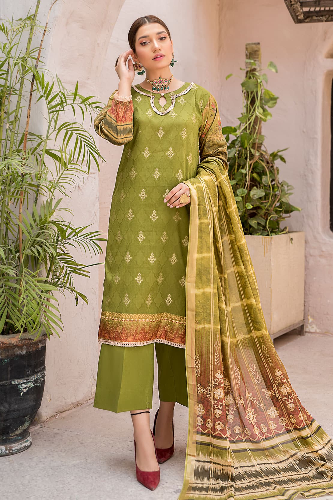 Rashid Textile Unstitched 3 Piece D#6858 Rashid Textile Unstitched 3 Piece D#6858