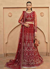 Mehr-un-Nissa By Florent Embroidered Net Unstitched 4 Piece Suit - FL23MN FL-04