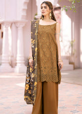 Mehru By Mahnur Embroidered Lawn Unstitched 3 Piece Suit - MHN24ML 4B