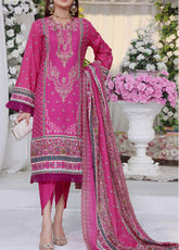 Misri By VS Textile Embroidered Lawn Unstitched 3 Piece Suit - VS24MDE 187