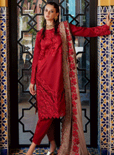 Moroccan Dream By Mushq Embroidered Silk Unstitched 3 Piece Suit - MQ23MD MNW-04 NAIMA