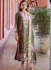 Moroccan Dream By Mushq Embroidered Silk Unstitched 3 Piece Suit - MQ23MD MNW-08 NAHLA