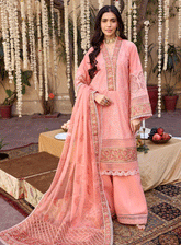 Motifz Embroidered Lawn Unstitched 3 Piece Suit - MTF23EL 4041 ZAIB