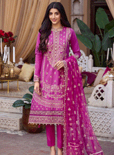 Motifz Embroidered Lawn Unstitched 3 Piece Suit - MTF23EL 4042 AMAANI